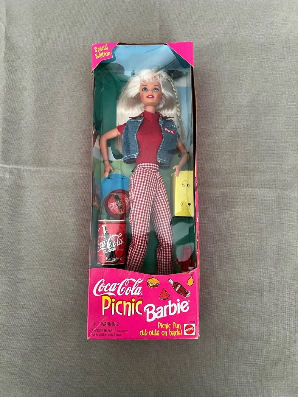 Barbie Coca-Cola Picnic 1997 & Coca-Cola Splash Set 1999 Dolls in Original Boxes